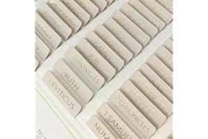 Bible Tabs for Women and Men, 75Pcs Study Bible Book Tabs, Self-Adhesive Sticky Christian Tabs, Notes Tabs, Bible Study Suppl