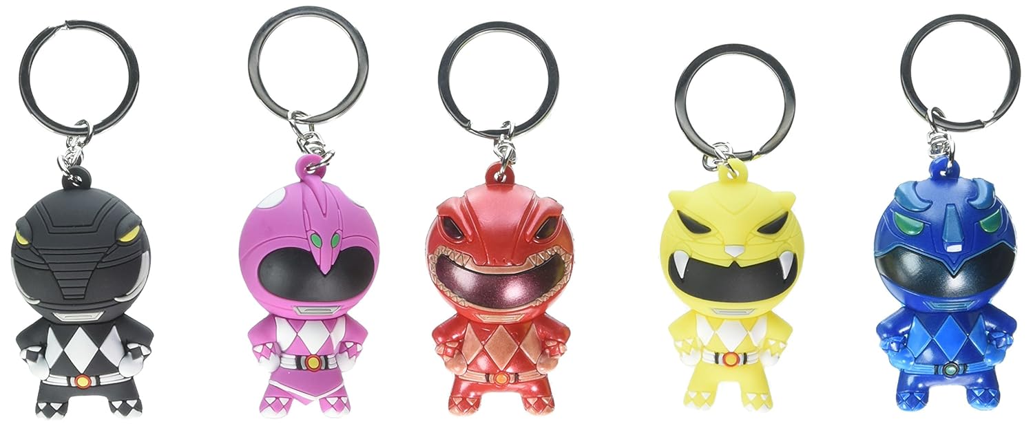 Saban Sdcc 2017 Exclusive Power Rangers 3d Foam Key Ring 5 Pc Set Novelty Accessory Monogram Amazon In Office Products