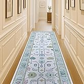 Fame Living Cream Green Oushak Rug, Modern Rugs, Vintage, Turkish, Eclectic, Floral, Pastel, Washable, Small Throw, Accent Ar