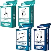Palace Learning 4 Pack - Exercise Cards - Dumbbell, Bodyweight & Yoga Poses Volume 1 & 2 - Fitness Workout Playing Cards