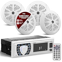 Pyle Marine Radio Receiver Speaker Set 12v Single
