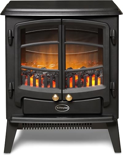 Dimplex Tango Optiflame Electric Stove Matte Black with Remote 2kW