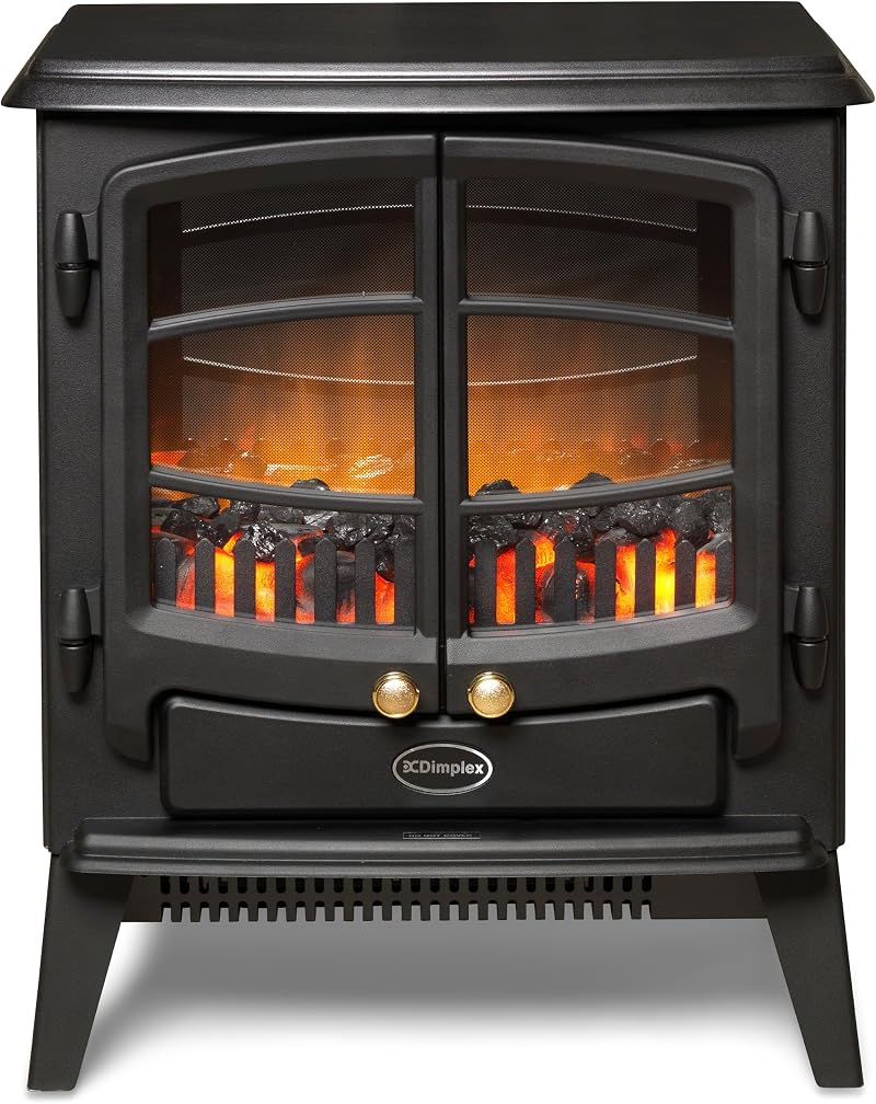 Dimplex Tango Optiflame Electric Stove Matte Black with Remote 2kW
