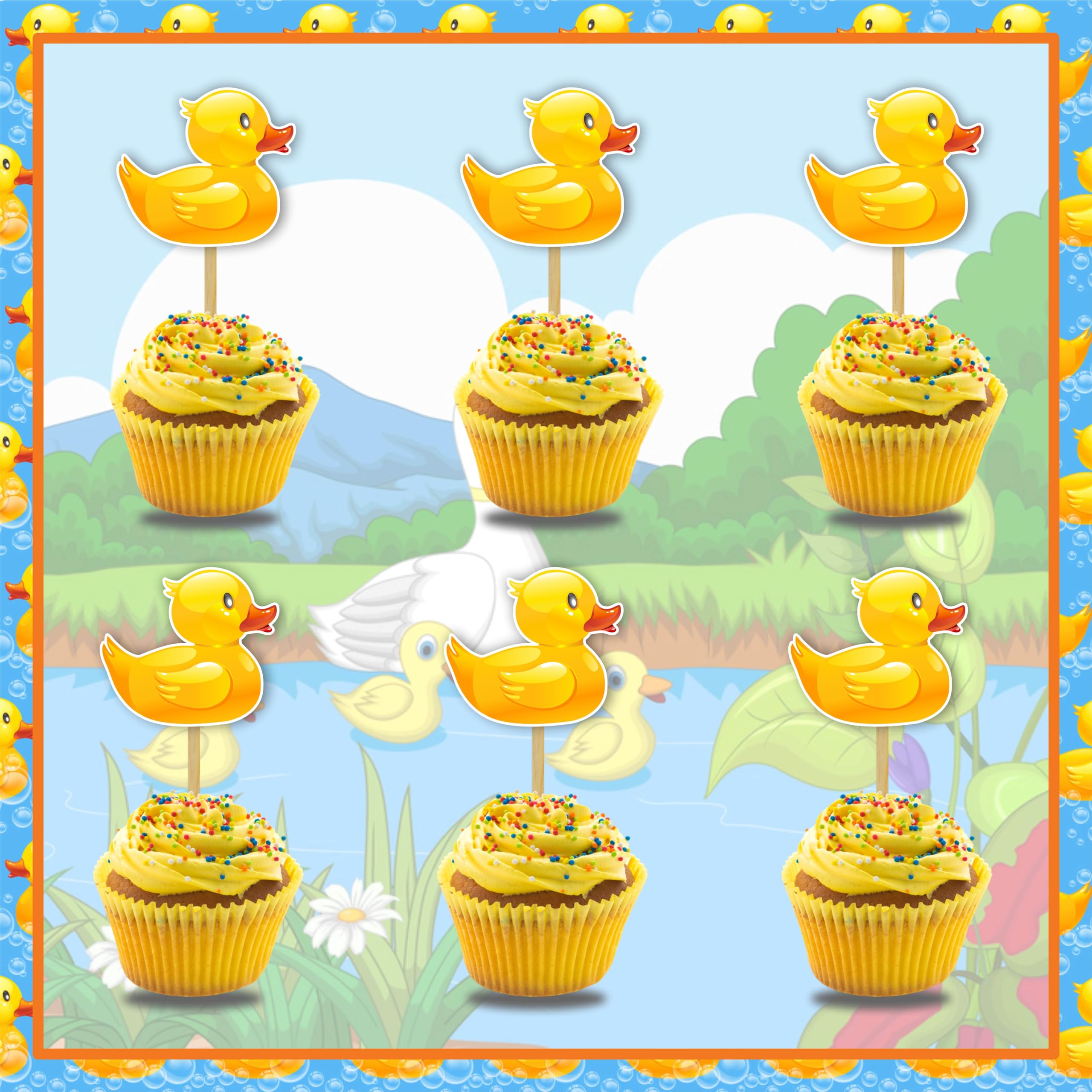 Seyal® Cartoon Duck Cupcake Topper