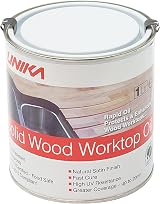 Unika Solid Wood Worktop Oil 1L Fast Cure Water Resistant UK Brand view 1