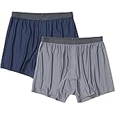 Exofficio Men's Give-N-Go 2.0 Boxer 2 Pack - Breathable Durable Easy Care Travel Underwear