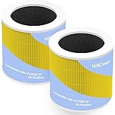 2 Pack A1 Replacement Filter Compatible with VEWIOR Air Purifier HQSC-50 HQKJ-80, H13 True HEPA Air Cleaner Filter Replacement(Pet Care)