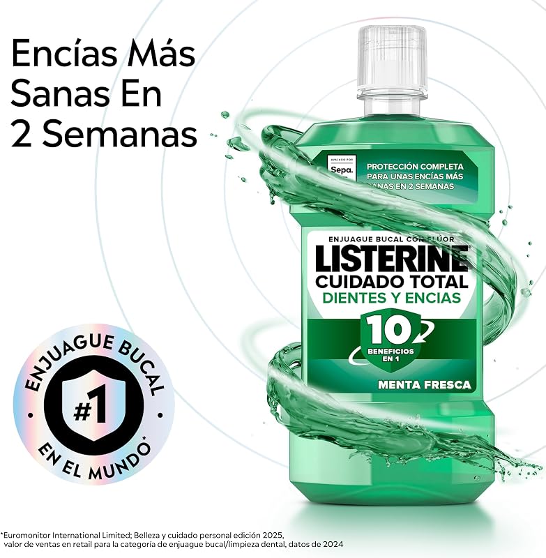 Cuidado Total Protección Dientes y Encías Enjuague Bucal 4x750 ml — foto 3 de 8