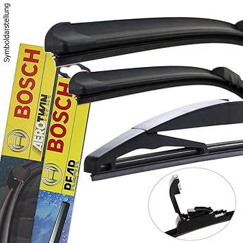 Genuine Bosch Aerofit Windscreen Wipers Wiper Blades Complete Set