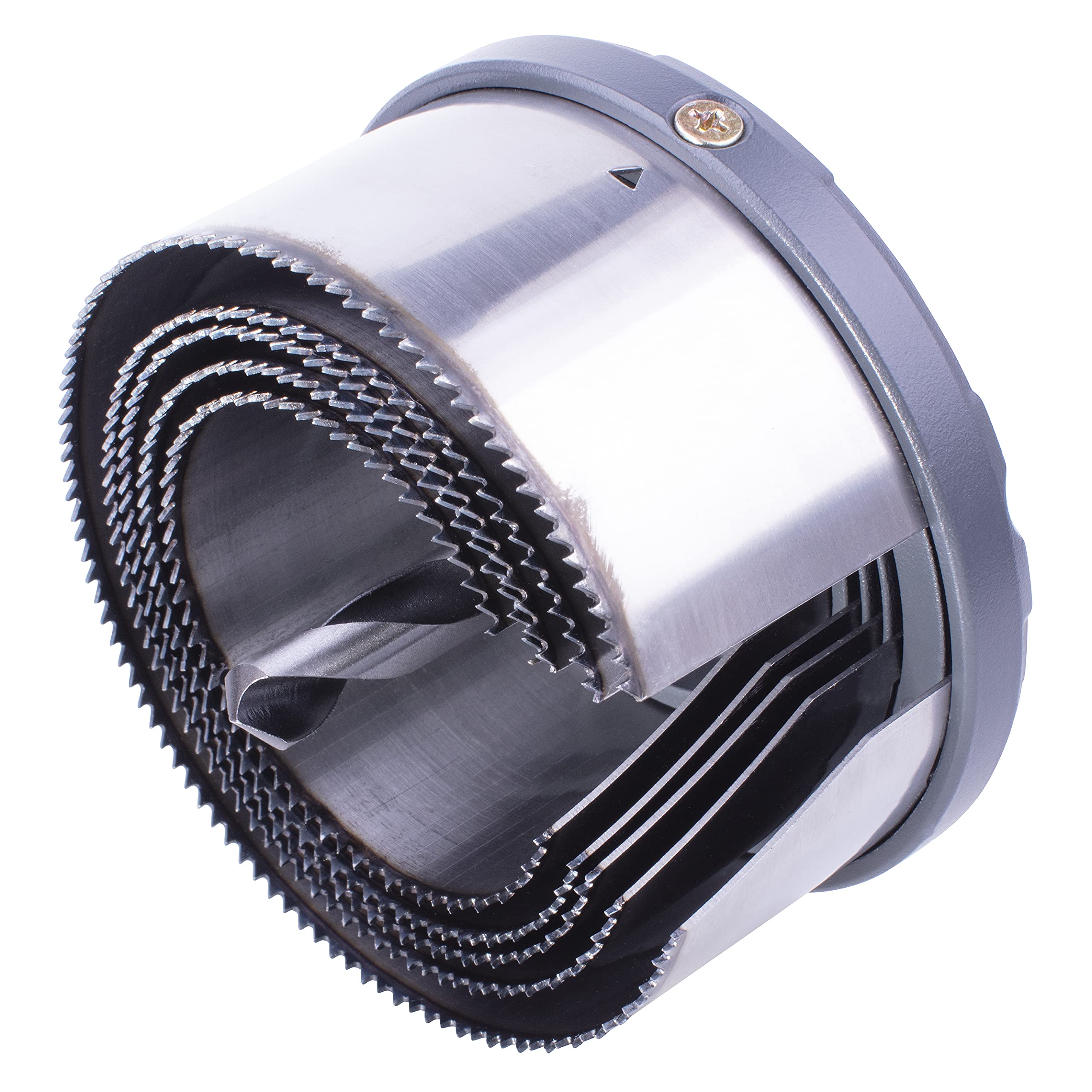 wolfcraft Super Hole Saw Set 5 Pcs. I 2155000 I Saw with 5 quick-change blades, Ø 60-95 mm, cutting depth 40 mm
