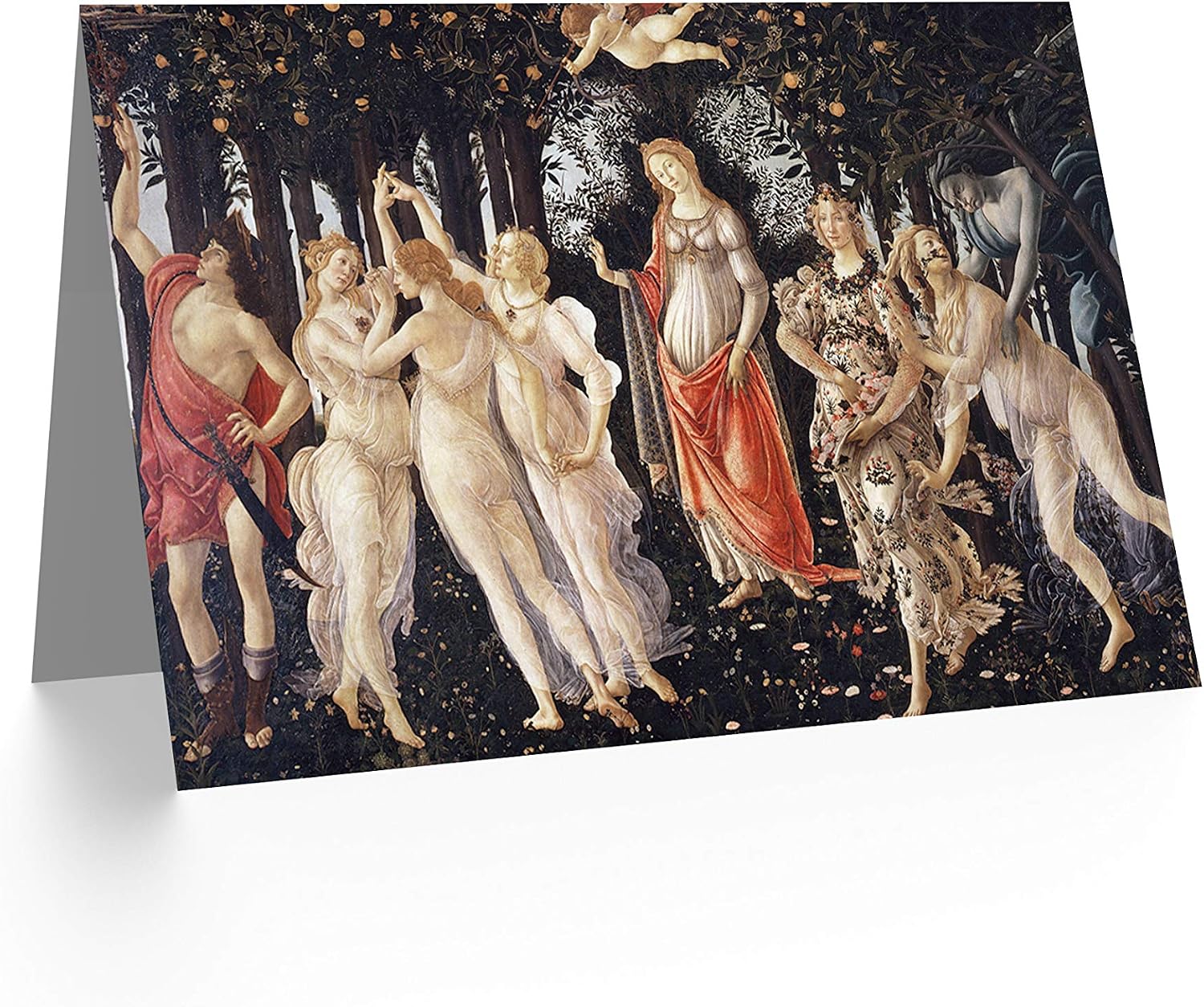 Artery8 Sandro Botticelli La Primavera Fine Art Greeting Card Plus Envelope Blank Inside, 17.5 x 12.5 cm - Image 3