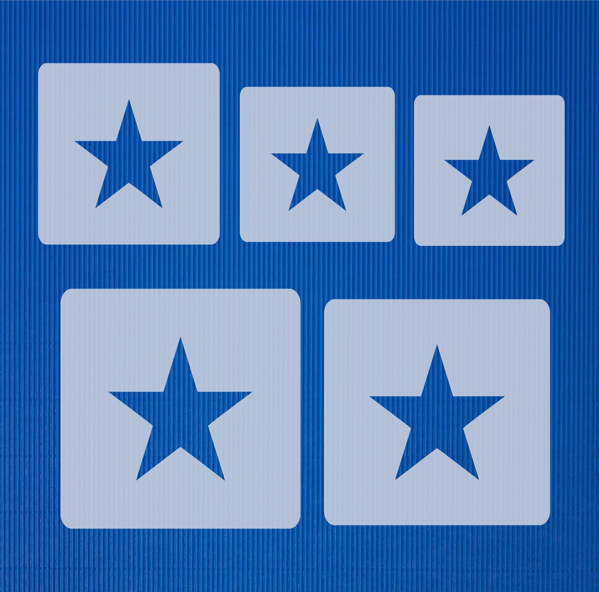 Large Stencil Set ● 5 Individual Shapes ● 6 cm, 7 cm, 8 cm, 9 cm and 10 cm Large