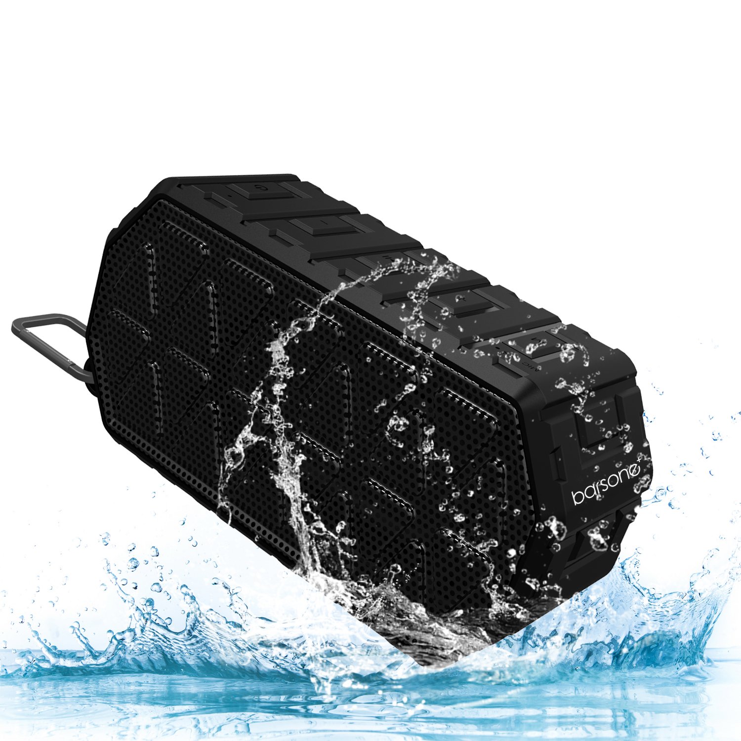 Speakers Wireless Bluetooth Barsone Outdoor Portable Speakers Enhanced Bass For PC Desktop Laptops TV Iphone (Dark Black)