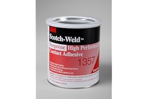 3M Neoprene High Performance Contact Adhesive 1357, Gray-Green, 1 Gallon Can