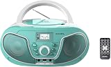 Roxel RCD-S70BT Portable Boombox CD Player with Remote Teal