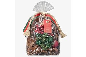 GUTE Christmas Large Potpourri Bag - The Scent of Christma - Winter Smell Ornament, Decorative Home Scent, Durable Room Sachet Air Freshener, Botanicals Catchall Bowl Filler Decoration Xmas Centerpiece 8oz