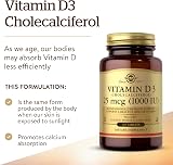 Solgar Vitamin D3 1000 IU 180 Softgels Gluten Free view 3