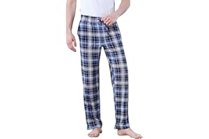 DITOK Men's Lightweight Pajama Pants Soft Lounge Sleep Joggers Adjustable Drawstring & Pockets All-Season Sleepwear