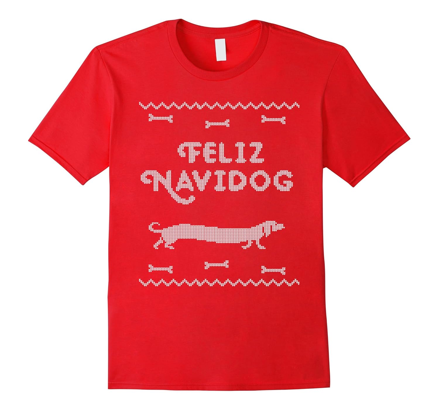 Ugly Sweater Christmas Dachshund Dog Lover T-Shirt-ANZ