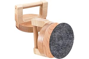 WGXX 1/2 Pack Bamboo and Wood Baren with Felt Mat for Printmaking Supplies, Block Printing Kit Printmaking Tools (2)