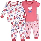 Onesies Brand Baby Girls' Snug Fit 4-piece Pajama Set