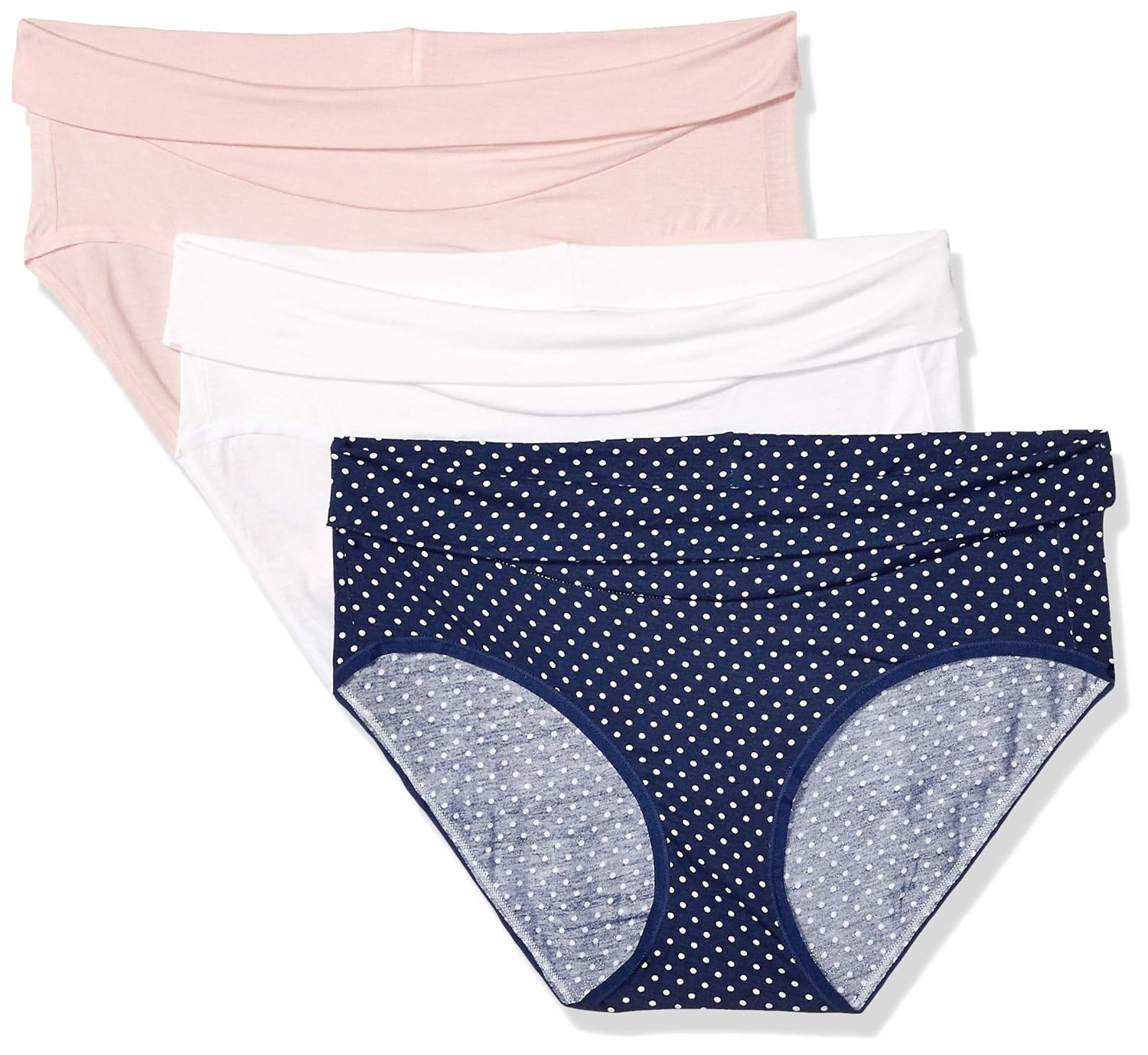 Playtex Women's Maternity Fold Down Modern Brief Panties 3-Pack