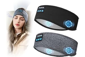 Perytong 2 Pack Sleep Headphones, Sleeping Headphones | Bluetooth Headband with Ultra-Thin HD Stereo Speaker, Wireless Headphone for Sports, Insomnia, Yoga, Air Travel, Meditation