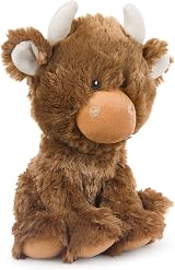 Petface Farmyard Buddies Hetty Highland Cow Plush Dog Toy Pack of 5 view 2