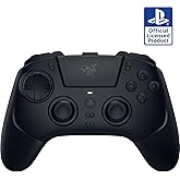Razer Raiju V3 Pro Wireless Controller: Officially licensed for PlayStation, PS5, PC - Lag-free Esports Grade Performance - 6 Remappable Buttons - Customizable TMR Thumbsticks - Fast Triggers - Black