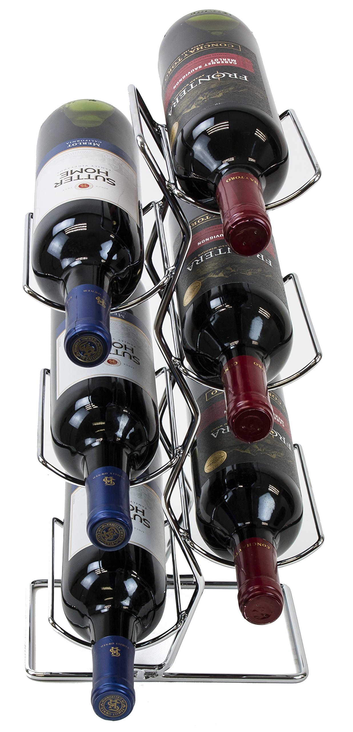 Sorbus 3Tier Stackable Wine Rack Classic Style Wine Racks For