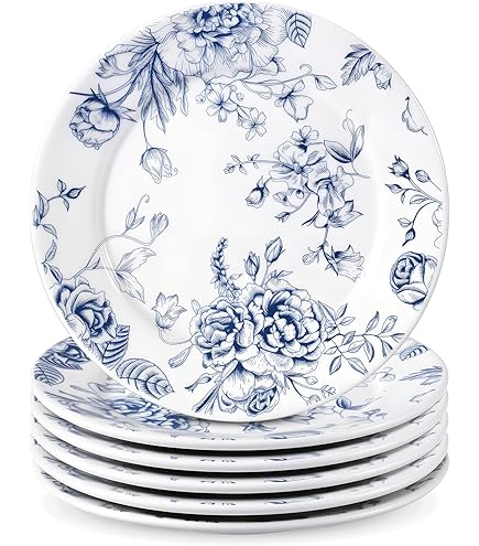 Amazon.com | Johann Haviland Blue Garland Pattern Set of Four