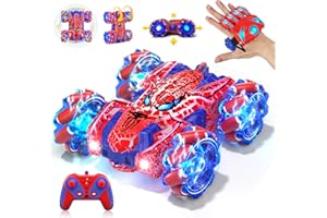 SOGAWEBB Spider Gesture Sensing Remote Control Car, Double Sided RC Cars with Full-Body Light, 2.4GHz Hand Controlled Recharg