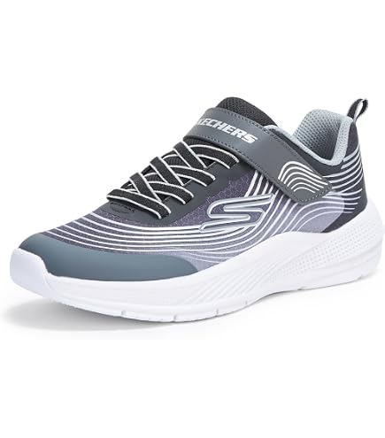 Amazon.com | Skechers Kids Boys Retro-Graph Sneaker, Charcoal/Navy
