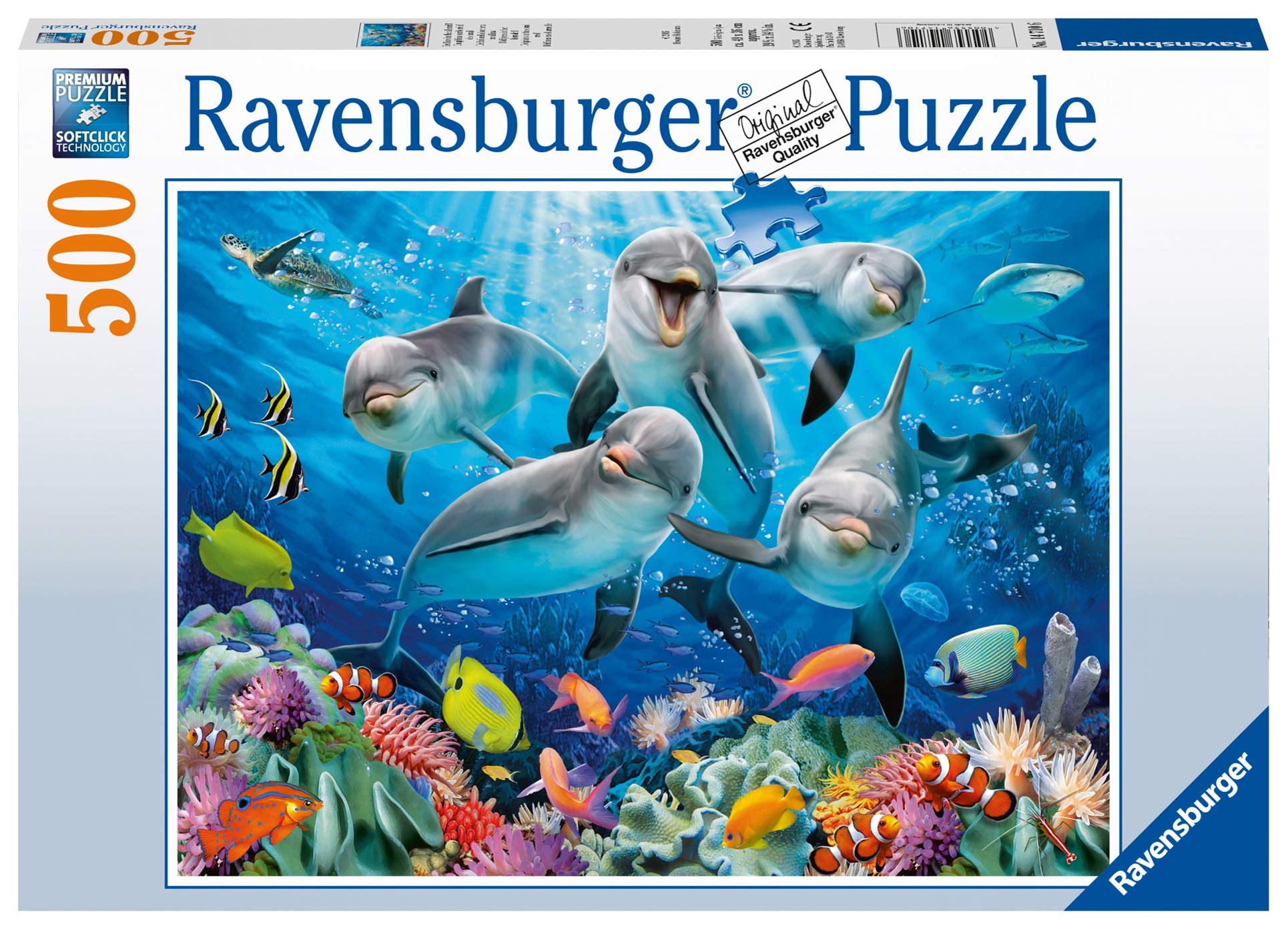 Ravensburger Dolphins 500 Piece Jigsaw Puzzle for Adults & for Kids Age 10 and Up โ image 1