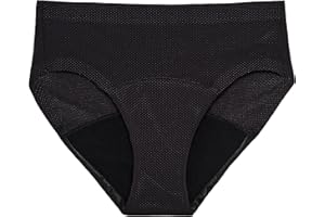 Thinx Period Underwear, Breathable Hip Huggers, Holds Up to 12 Regular Tampons, FSA HSA Approved Period Panties, All-Day Absorbency Menstrual Underwear for Women, Leakproof & Reusable, Black/1 Pack/S