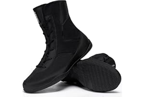 KEFUWU Wrestling Boxing Boots for Men High Top Breathable Lightweight Non-Slip for Competition & Training
