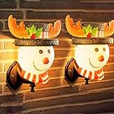 2 Pcs Christmas Porch Light Covers for The Holidays, Indoor and Outdoor Decorations for Porch Lights, Garage Lights, Front Do