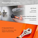 VonHaus 120pc Tool Kit with Carry Case – Hand Tools, Tape Measure, Torch, Hex view 5