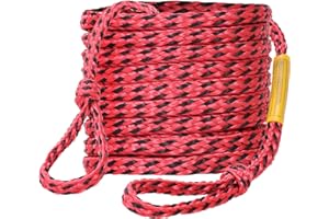 ZOOMBROS Z00MBROS Tow Rope for 1-2 Rider Towable Tubes, 60 ft 2500lb Safety Rope