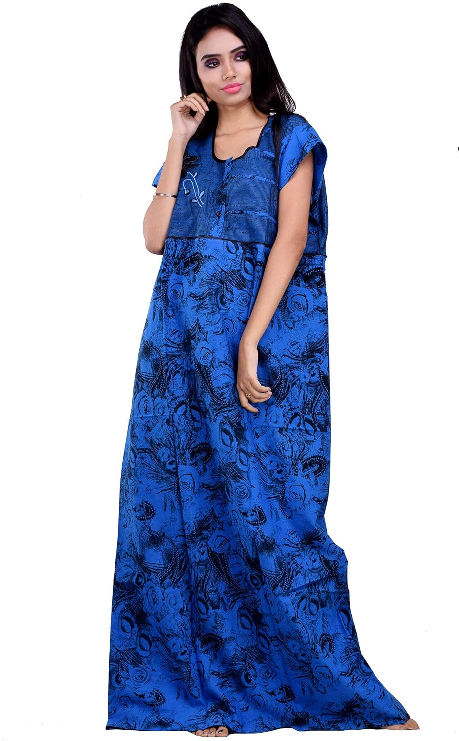 blue nighty dress