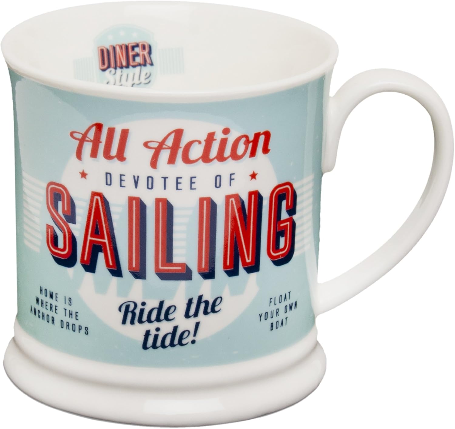 H&H Diner Style Mugs Personalised Mugs SAILING Amazon.co.uk