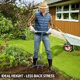 Jardineer Garden Twist Tiller Manual with Steel Shaft Anti-Slip Foot Plate view 2