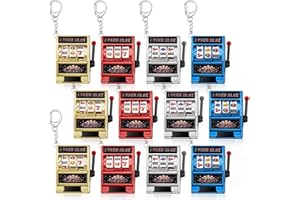 Panelee Slot Machine Keychain Bulk Las Vegas Keychains Mini Casino Kawaii Decoration for Las Vegas Carnival Party Gifts