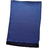 XUYUZUAU Men's 100 Silk Scarf Double Layers Fashion Neckerchief Formal Casual
