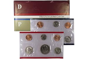 PROFILE COINS & COLLECTIBLES 1984 Uncirculated Coin Set U.S Mint Original Government Packaging OGP