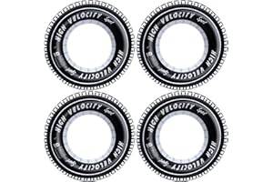 IEFOAH Inflatable Tire Tubes Pool Floats for Adults Kids Tire Swimming Rings River Raft Truck Race Car Themed Birthday Party Supplies Decorations 4Pack