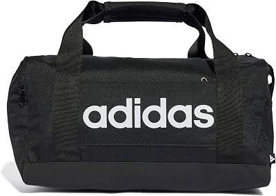Mixte Essentials Linear Duffel Bag Duffel Bag, Black/Black/White, XS