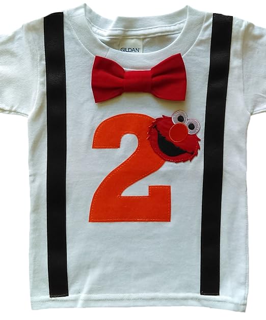 Elmo 1st And 2nd Birthday Shirt For Boys Elmo 1st Birthday Shirt