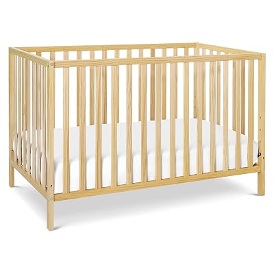 Davinci Union 4-in-1 Convertible Crib - GREENGUARD Gold Certified - Convertible Baby Crib to Toddler Bed, Daybed, Full-Size Bed - Wooden Baby Bed w/Four Adjustable Heights - Natural
