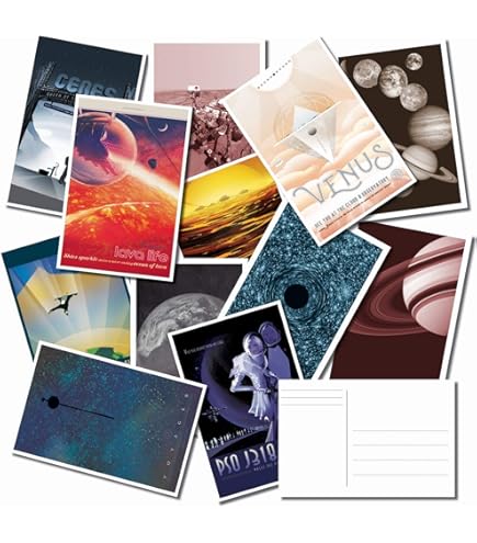 Amazon.com : The Lazy Panda Card Company Vintage Style Space